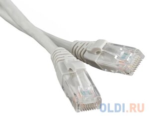 Патч-корд RJ45 - RJ45, 4 пары, UTP, категория 5е, 5 м, серый, LSZH, lanmaster