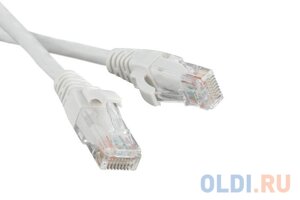 Патч-корд RJ45 - RJ45, 4 пары, UTP, категория 6, 3.0 м, белый, LSZH, lanmaster LAN-PC45/U6-3.0-WH