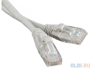 Патч-корд UTP 5E категории 3.0м hyperline PC-LPM-UTP-RJ45-RJ45-C5e-3M-LSZH-GY серый