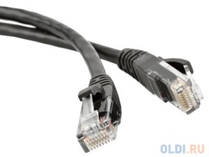 Патч-корд UTP 5E категории 5м hyperline PC-LPM-UTP-RJ45-RJ45-C5e-5M-LSZH-BK черный