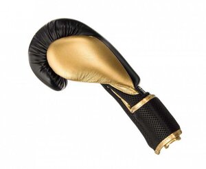 Перчатки боксерские Aero черно-золотые, 12 унций