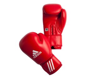 Перчатки боксерские AIBA красные, 12 унций