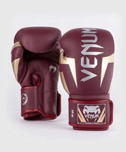 Перчатки боксерские Elite Burgundy/Gold, 10 унций