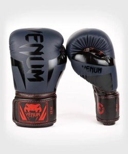 Перчатки боксерские Elite Navy Blue/Black-Red, 10 унций