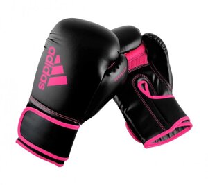 Перчатки боксерские Hybrid 80 черно-розовые, 10 унций