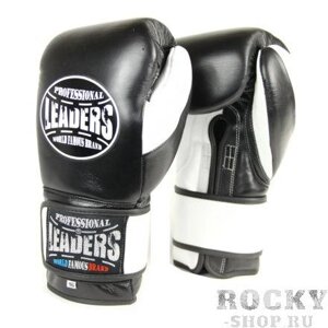 Перчатки боксерские LEADERS LeadSeries 2 BKWH, 14 OZ