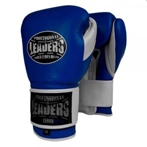Перчатки боксерские LEADERS LeadSeries 2 BL/WH, 16 oz