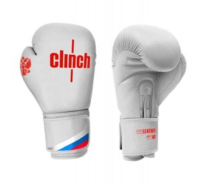 Перчатки боксерские Olimp бело-красные, 10 унций