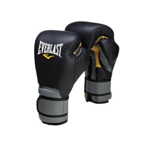 Перчатки боксерские Pro Leather Strap, на липучке, 10 OZ, Черный