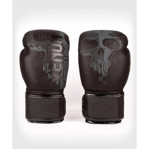 Перчатки боксерские Skull Black/Black, 8 унций