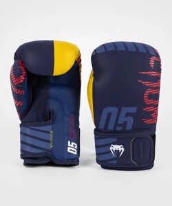 Перчатки боксерские Sport 88 Blue/Yellow, 14 унций