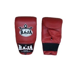 Перчатки снарядные Boxing Leather Red, M, резинка, красный