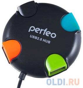 Perfeo USB-HUB 4 port, PF-VI-H020 black) чёрный