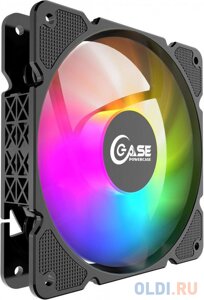 Powercase Вентилятор (M3LED) 5 color LED 120x120x25mm (100шт. кор, 3pin + Molex, 115010% об/мин) Bulk