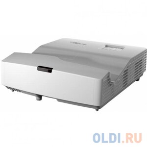 Проектор Optoma [W340UST] DLP, WXGA (1280*800),4000 ANSI Lm,22000:1, TR 0,27:1; Ультракороткофокусный; HDMI x2; VGAin; composite video;3.5 mm audio in, USB (