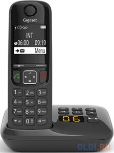 Р/телефон dect gigaset AS690 RUS SYS черный аон