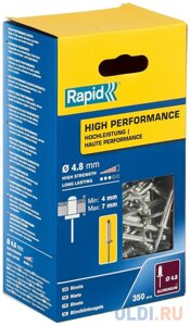 RAPID R: High-performance-rivet, 4.8 х 10 мм, 350 шт, алюминиевая высокопроизводительная заклепка (5001435)