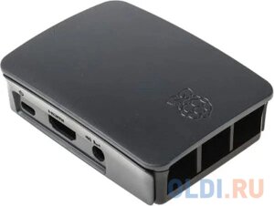 Raspberry Pi 3 Model B Official Case BULK, Black/Grey, для Raspberry Pi 3 Model B/B+909-8138) (480018)
