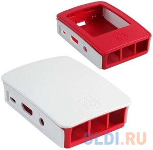 Raspberry Pi 3 Model B Official Case BULK, Red/White, для Raspberry Pi 3 Model B/B+909-8132) (480001)