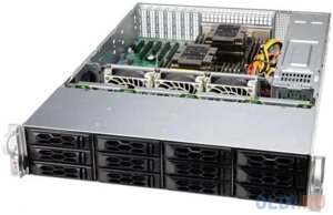 Серверный корпус 2U Supermicro CSE-LA26E1C4-R609LP 600 Вт чёрный серебристый