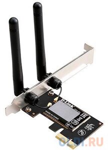 Сетевой адаптер WiFi D-Link DWA-548 DWA-548/10/C1A N300 PCI Express (ант. внеш. несъем.) 2ант. (упак. 10шт)