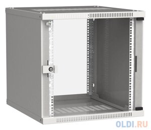 Шкаф коммутационный ITK Linea WE (LWE3-12U64-GF) настенный 12U 600x450мм пер. дв. стекл 50кг серый 400мм 200град. IP20