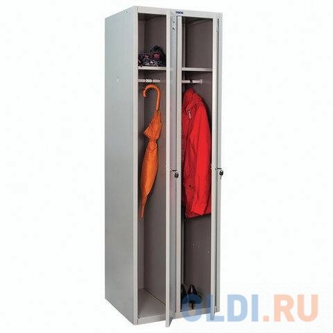 Шкаф металлический для одежды ПРАКТИК LS-21-80, двухсекционный, 1830х813х500 мм, 35 кг