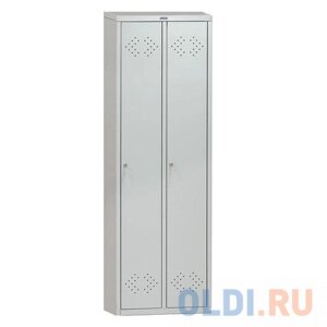Шкаф металлический для одежды ПРАКТИК LS-21, двухсекционный, 1830х575х500 мм, 29 кг
