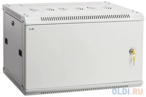 Шкаф монтажный ITK Linea W (LWR3-12U66-MF) 12U 600x600мм пер. дв. металл задн. дв. стал. лист 90кг серый 200град. IP20