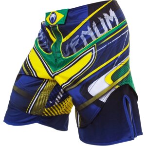 Шорты ММА Brazilian Hero Fight Shorts - Yellow/Blue/Green