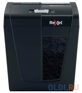 Шредер Rexel SECURE X10 EU черный (секр. P-4)/фрагменты/10лист. 18лтр. скрепки/скобы