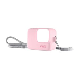 Силиконовый чехол с ремешком GoPro Sleeve + Lanyard Neon для HERO5/6/7 Розовый ACSST-004