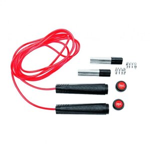 Скакалка с утяжелителями Adjustable Weighted (426гр., 335см), Красный