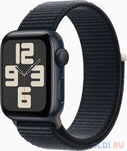 Смарт-часы Apple Watch SE 2023 A2722 40мм OLED корп. темная ночь Sport Loop рем. темная ночь разм. брасл. M/L (MR9Y3LL/A)