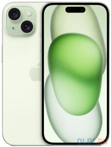 Смартфон Apple A3092 iPhone 15 128Gb салатовый моноблок 3G 4G 6.1 iOS 17 802.11 a/b/g/n/ac/ax NFC GPS