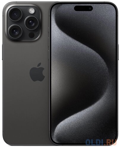 Смартфон Apple A3105 iPhone 15 Pro Max 512Gb черный титан моноблок 3G 4G 1Sim 6.7 iOS 17 802.11 a/b/g/n/ac/ax NFC GPS