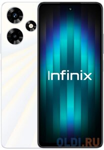 Смартфон Infinix X6831 Hot 30 128Gb 8Gb белый моноблок 3G 4G 2Sim 6.78 1080x2460 Android 13 50Mpix 802.11 a/b/g/n/ac NFC GPS GSM900/1800 GSM1900
