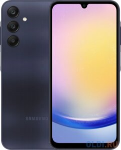 Смартфон Samsung SM-A256E Galaxy A25 256Gb 8Gb темно-синий моноблок 3G 4G 2Sim 6.5 1080x2340 Android 14 50Mpix 802.11 a/b/g/n/ac NFC GPS GSM900/