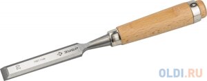 Стамеска-долото ЗУБР 18096-20 Классик с деревянной ручкой, хромованадиевая, 20мм