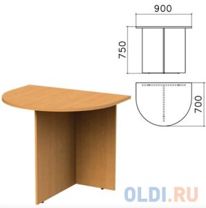 Стол приставной к столу для переговоров (640110) Монолит, 900х700х750 мм, бук бавария, ПМ19.1