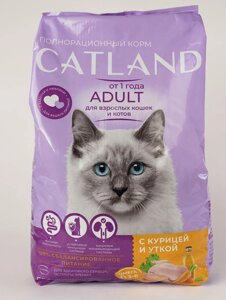 Сухой корм для кошек Catland полнорационный с курицей и уткой 0,35 кг