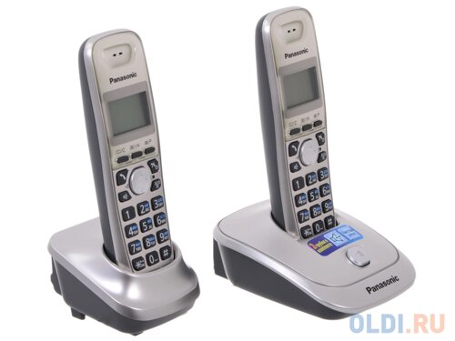 Телефон DECT Panasonic KX-TG2512RUN АОН, Caller ID 50, 10 мелодий, Спикерфон, Эко-режим, дополнительная трубка