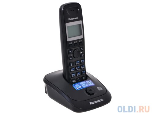 Телефон DECT Panasonic KX-TG2521RUT АОН, Caller ID 50, 10 мелодий, Спикерфон, Эко-режим, Автоответчик