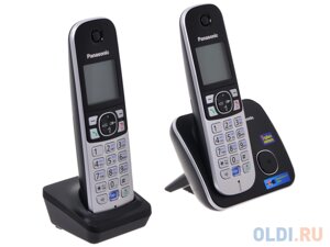 Телефон DECT Panasonic KX-TG6812RUB АОН, Caller ID 50, Спикерфон, Эко-режим, Радионяня, дополнительная трубка