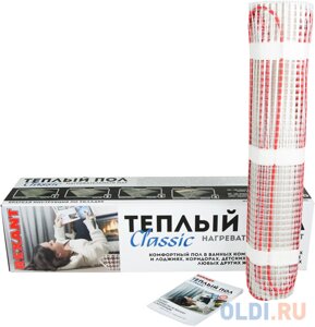 Тёплый пол (нагревательный мат) REXANT Classic RNX -3,5-525 (площадь 3,5 м2 (0,5 х 7,0 м, 525 Вт, двухжильный с экраном