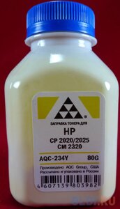 Тонер для картриджей CC532A/CE412A Yellow (фл. 80г) AQC-США фас. Россия