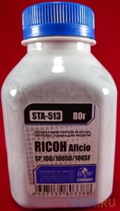 Тонер для ricoh aficio SP100/SP111/SP150/SP200/SP210/SP211/SP213/SP311/SP3400/SP3500 (фл. 80г) BW standart фас. россия