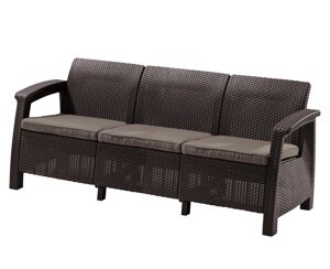 Трехместный диван CORFU II LOVE SEAT MAX brown