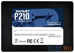 Твердотельный накопитель SSD 2.5 2 Tb Patriot P210S2TB25 Read 540Mb/s Write 430Mb/s 3D NAND TLC