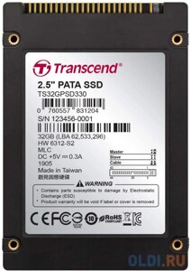 Твердотельный накопитель SSD 2.5 32 Gb Transcend PSD330 Read 120Mb/s Write 75Mb/s MLC TS32GPSD330